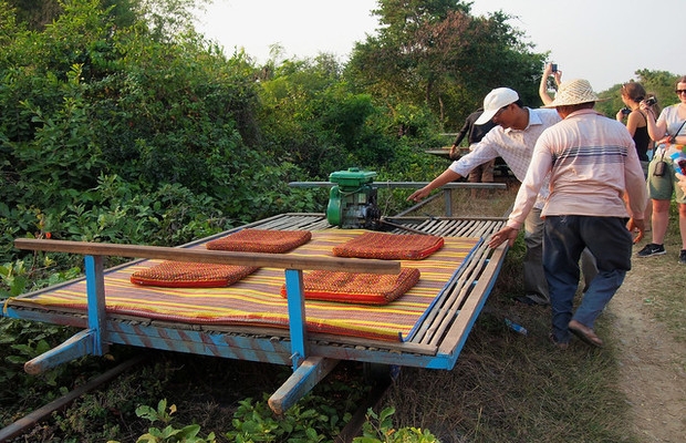 Bamboo Train in Battambang